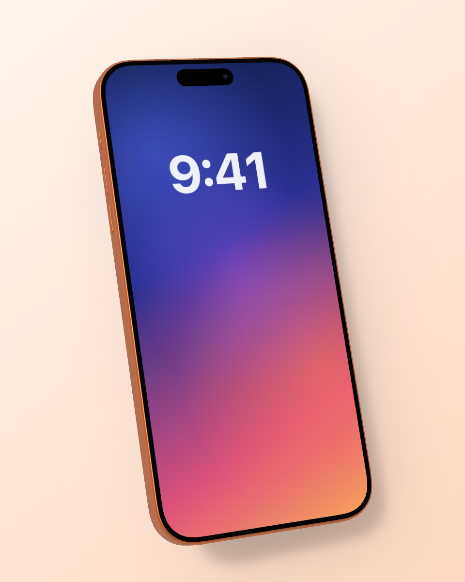 iPhone-Mockup-Beispiel (orange)
